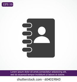 Notebook vector icon