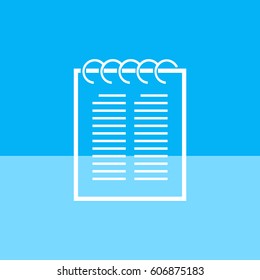 
notebook. vector icon.