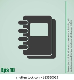 Notebook vector icon