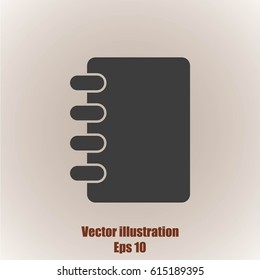 Notebook vector icon