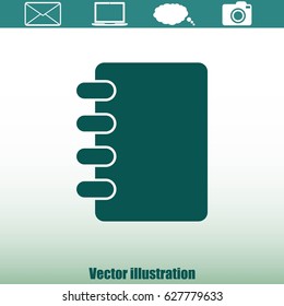 Notebook vector icon