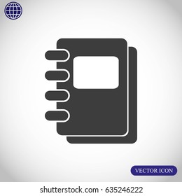 Notebook vector icon