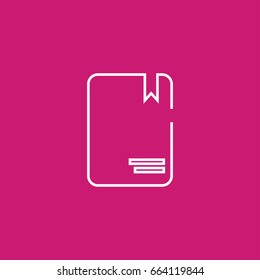 Notebook. Vector icon