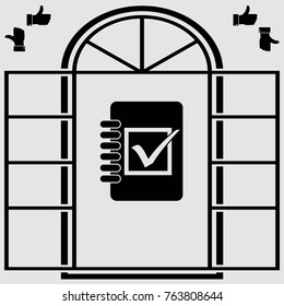 Notebook, vector icon