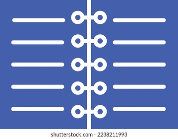 Notebook vector icon. Can be used for printing, mobile and web applications.