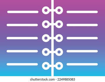 Notebook vector icon. Can be used for printing, mobile and web applications.