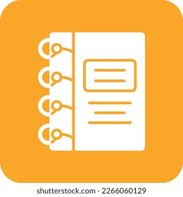 Notebook vector icon. Can be used for printing, mobile and web applications.