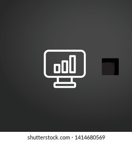 Notebook vector icon. Notebook concept stroke symbol design. Thin graphic elements vector illustration, outline pattern for your web site design, logo, UI. EPS 10.