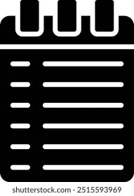 Notebook-Vektorsymbol-Entwurfsgrafik