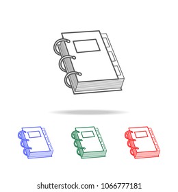 notebook vector icon. Elements of education multi colored icons. Premium quality graphic design icon. Simple icon for websites, web design, mobile app, info graphics