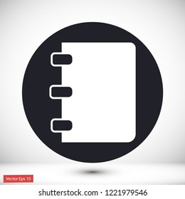 Notebook vector icon eps10