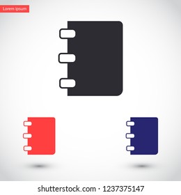 Notebook vector icon eps10