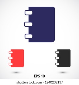 Notebook vector icon eps10