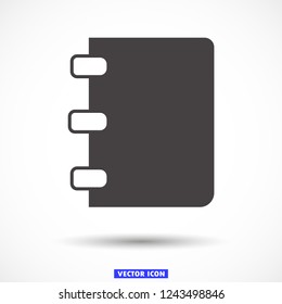 Notebook vector icon eps10
