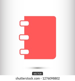 Notebook vector icon eps10