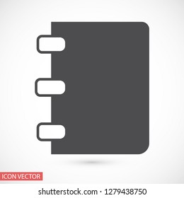Notebook vector icon eps10