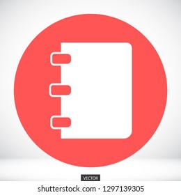 Notebook vector icon eps10