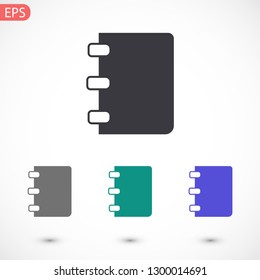 Notebook vector icon eps10