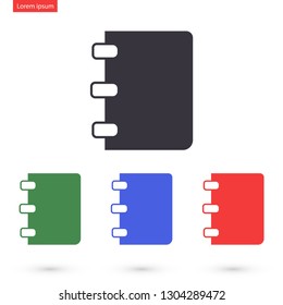 Notebook vector icon eps10