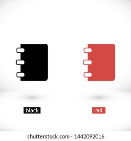 Notebook vector icon eps10 , Lorem ipsum Flat design