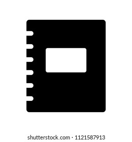 Notebook vector icon, flat book symbol. Simple best illustration for web or mobile app