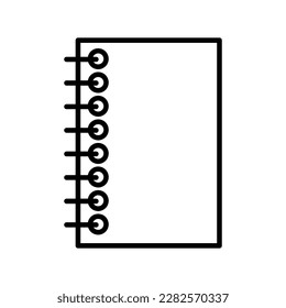 Notebook vector icon flat illustration on white background..eps