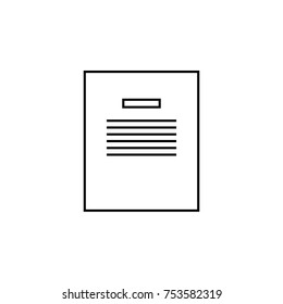 notebook vector icon. Vector graduation Icon. Education, academic degree. Premium quality graphic design. Signs, outline symbols collection for websites, web design mobile app on white background
