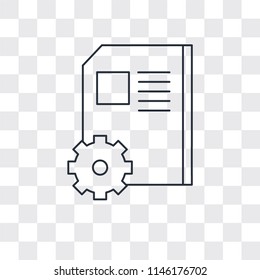 Notebook vector icon isolated on transparent background, Notebook logo concept