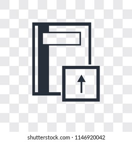 Notebook vector icon isolated on transparent background, Notebook logo concept