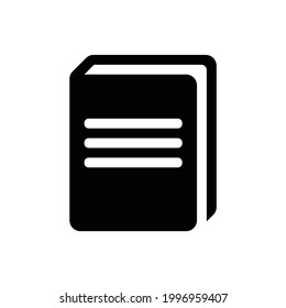Notebook vector icon, isolated on white background