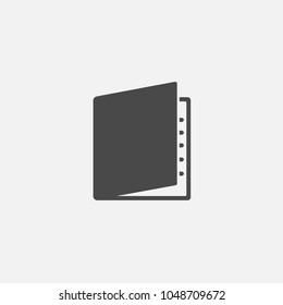 notebook vector icon open