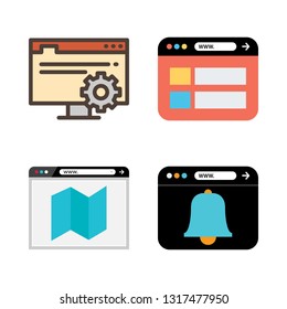 notebook vector icon set