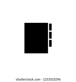 notebook vector icon. notebook sign on white background. notebook icon for web and app