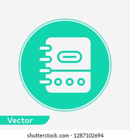 Notebook vector icon sign symbol