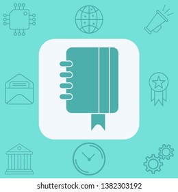 Notebook vector icon sign symbol
