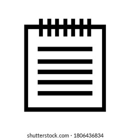 notebook vector icon in thin,linear and modern style  for user interface designs of websites and mobile applications.