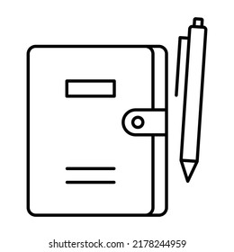 Notebook Vector icon which is suitable for commercial work and easily modify or edit it

