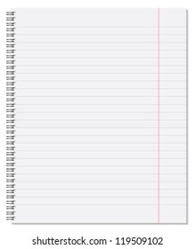 Notebook. Vector illustration.