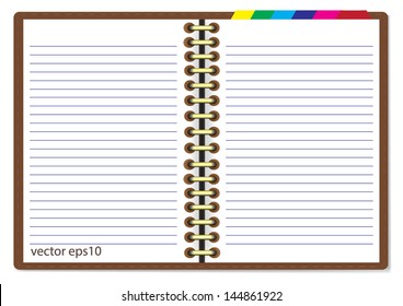 Notebook vector illustration.
