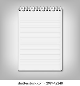 notebook, vector illustration