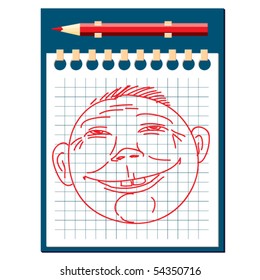 Notebook. Vector illustration.