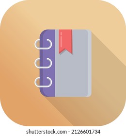notebook Vector illustration on a transparent background.Premium quality symmbols.Vector line flat icon for concept and graphic design.
