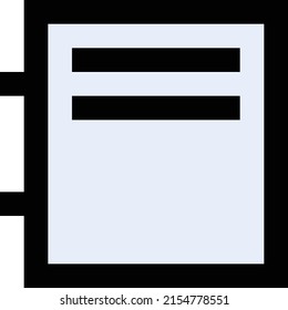 notebook Vector illustration on a transparent background.Premium quality symmbols.Stroke vector icon for concept and graphic design.