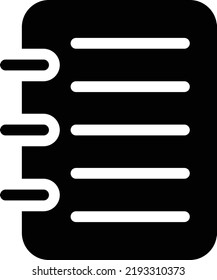 notebook  Vector illustration on a transparent background. Premium quality symbols. Glyphs vector icons for concept and graphic design. 

