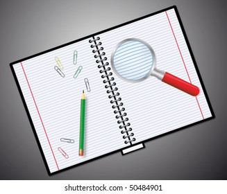 Notebook - vector illustration. very easy to edit vector file