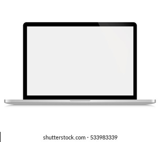 Notebook. Vector. Realistic isolated model - vector stock.