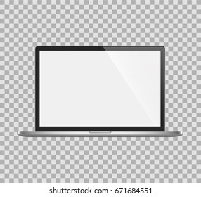 Notebook. Vector. Realistic isolated model - vector stock.