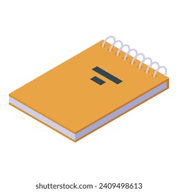Notebook video editing icon isometric vector. Media clip. Graphic production