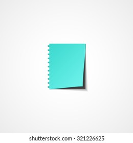Notebook web icon on white background