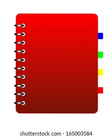 notebook weekly, background for a design, vectorial illustration